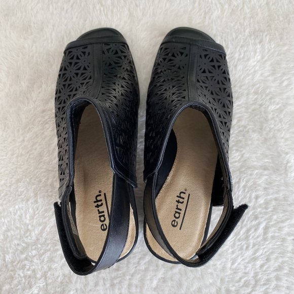 earth shoes Women's Murano Mist, Black Leather, Size 8 - Picture 6 of 10